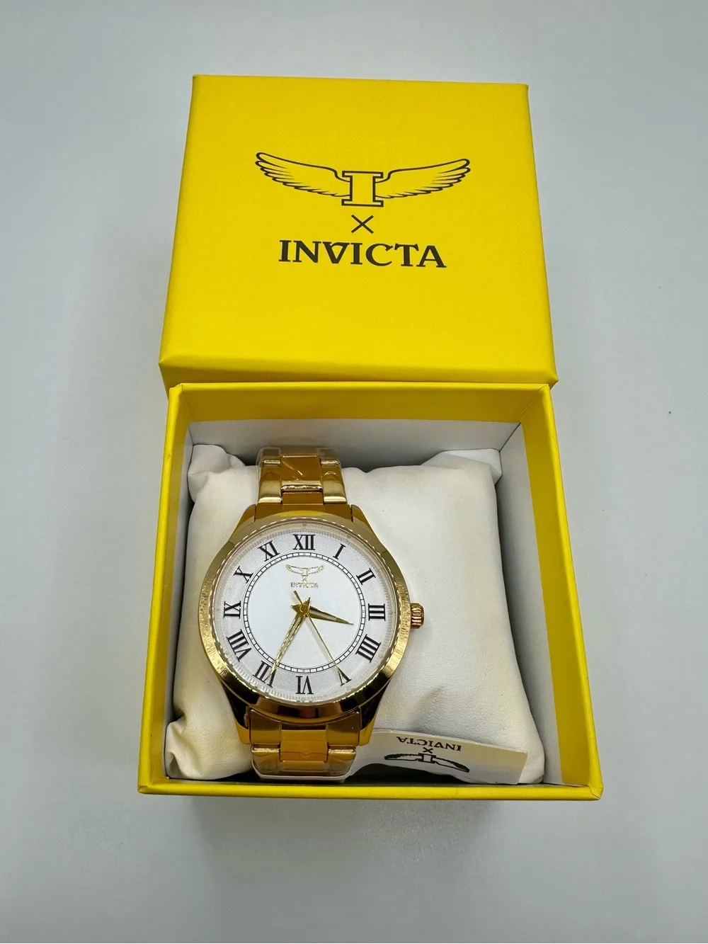 NEW IN BOX I by Invicta Specialty Men’s Gold Link Watch 42mm 69884